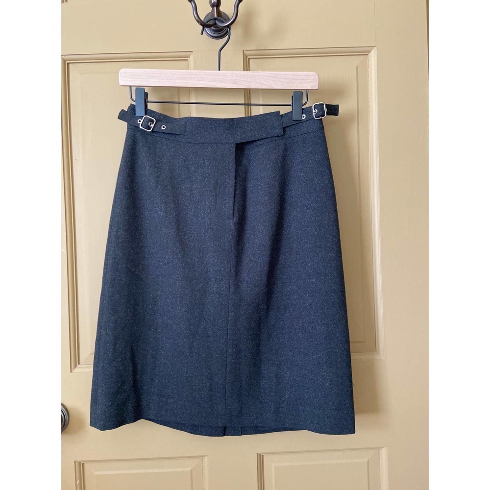 Grace Dane Lewis Gray Wool Blend A-Line Skirt Women's Size 6